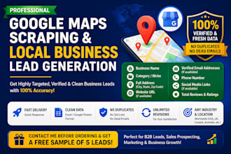 do google maps scraping and local business lead generation
