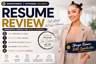 provide a recruiter resume review and ats resume feedback