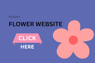 design flower website for your business