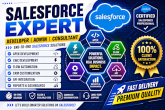 be your salesforce developer, admin, consultant, apex, lwc and flow expert
