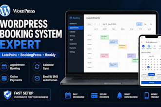 setup latepoint bookingpress and appointment booking system, bookly in wordpress