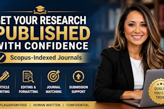 write and prepare your research article for scopus q1 q2 q3, google scholar ssci