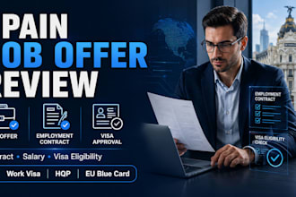 review your spain job offer, contract and visa eligibility