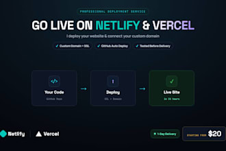 deploy your website to netlify or vercel and connect your domain
