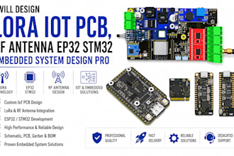 design lora iot pcb, rf antenna ep32 stm32 embedded system design pro