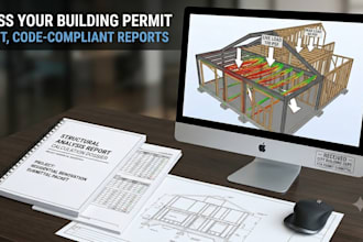 do structural analysis report and dead live load calculations for permit