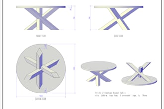 create professional furniture cad drawings and shop drawings