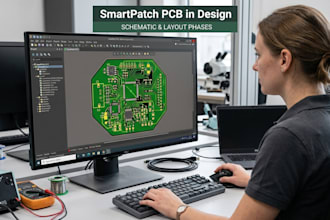 design nrf52840 ble smartpatch pcb for medical wearables