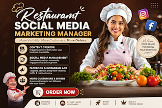 be your restaurant, cafe and food business social media marketing manager