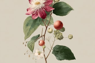 paint watercolor flowers and botanical illustrations