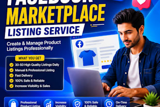 manage and create facebook marketplace listings