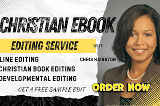 christian fiction developmental edit memoir devotional self help line editor