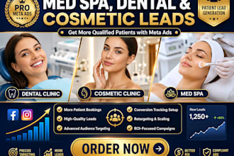 generate high quality leads for med spa, dental and cosmetic clinic facebook ads