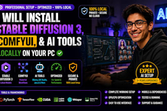 install stable diffusion 3 comfyui and any ai tools locally