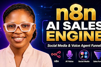 do n8n ai sales automation social media automation ai voice agent sales funnel