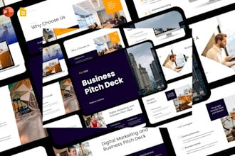 do powerpoint presentation design, redesign, corporate, business sales slides