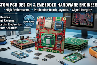 create customembedded pcb designschematic esp32,stm32,nrf52,raspberry pi cm4,cm5