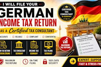 file your german income tax return as a certified tax consultant