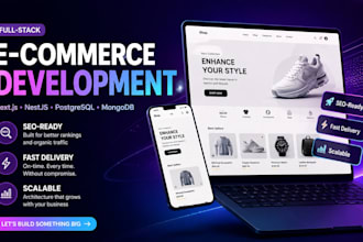 build a full stack ecommerce website with nextjs and nestjs
