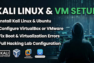 setup kali linux, ubuntu virtual machine and fix virtualbox errors