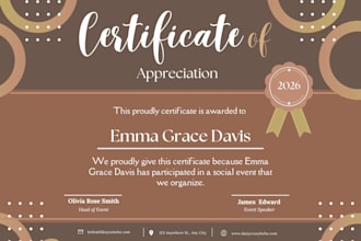 design elegant invitations, posters, and award certificates