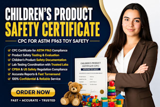 do CPC certificate for astm f963 toy safety compliance