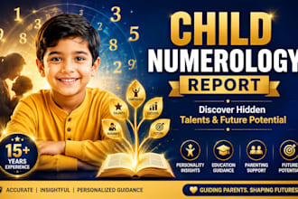 create a detailed child numerology report for parents