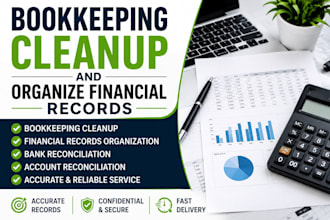 do bookkeeping cleanup and organize financial records