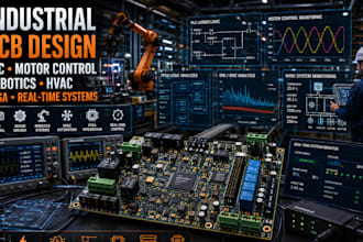 design industrial pcb for plc motor control robotics hvac fpga emi emc real time
