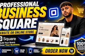 do professional business square website or square online store