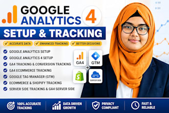 set up google analytics 4, ga4 and server side tracking