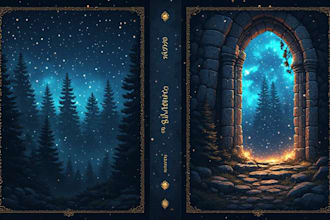 design an epic fantasy book cover for your novel