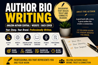 write author bio amazon author central website bio back cover bio amazon kdp bio