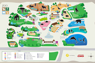 design festival map and custom isometric map for events, resorts and businesses