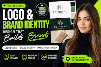 design a professional logo and branding strategy for your business