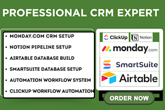 do monday com clickup smartsuite airtable database notion pipeline automation