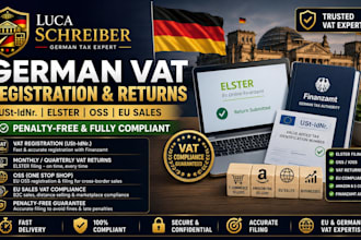 register german vat, file eu vat returns, oss, ecommerce and small businesses
