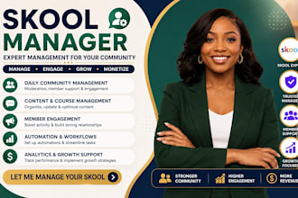 create skool community manage skool courses circle so community manager