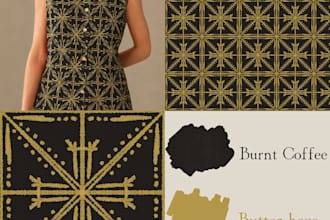 create unique tribal geometric textile art