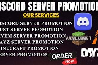 discord server promotion, discord growth, gaming server, minecraft promotion