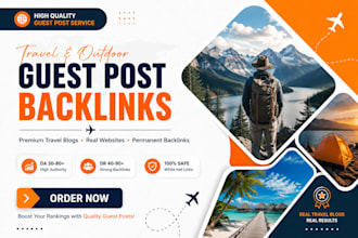 publish article travel guest post backlink outdoor camping blogs
