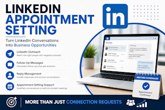 manage linkedin outreach and appointment setting
