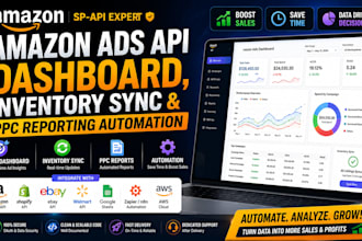 build amazon ads API dashboard, inventory sync and PPC reporting automation
