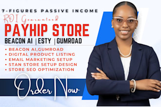 setup payhip, payhip store stan store payhip website beacons ai digital products