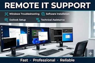 provide professional remote IT support for windows pcs
