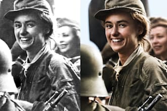 restore, repair and colorize old photos