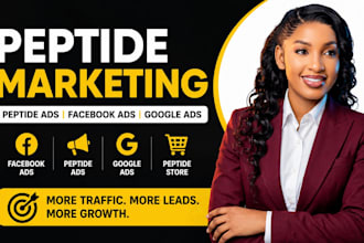 do peptide marketing, peptide ads, facebook ads and google ads