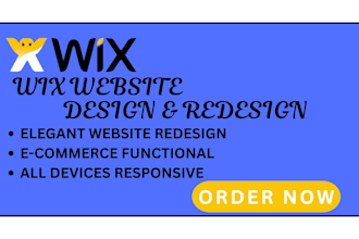 design wix website and redesign a business wix website