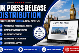 write SEO press release and UK press release distribution