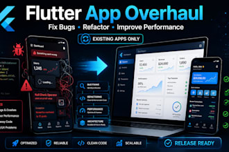 fix, refactor and improve your existing flutter app